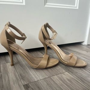 Taupe women’s strap heels